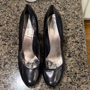Nine West Shiny Black Heels